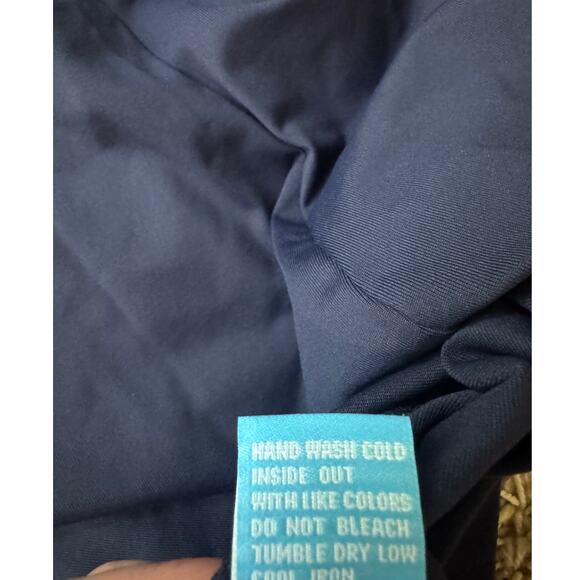 J.McLaughlin |  Navy Blue 1/4 Zip Catalina Cloth Sleeveless Bedford Top | Size S - Picture 8 of 8